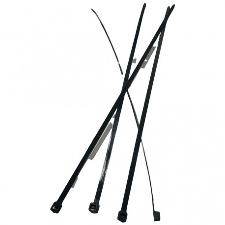Juego de 4 Tirrap Tirraje Amarre Negro 4 Mm X 15 Cm