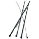 JUEGO DE 4 Tirrap Tirraje Amarre NEGRO 7,5 mm X 40 Cm