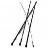 JUEGO DE 4 Tirrap Tirraje Amarre NEGRO 6 Mm X 30 Cm